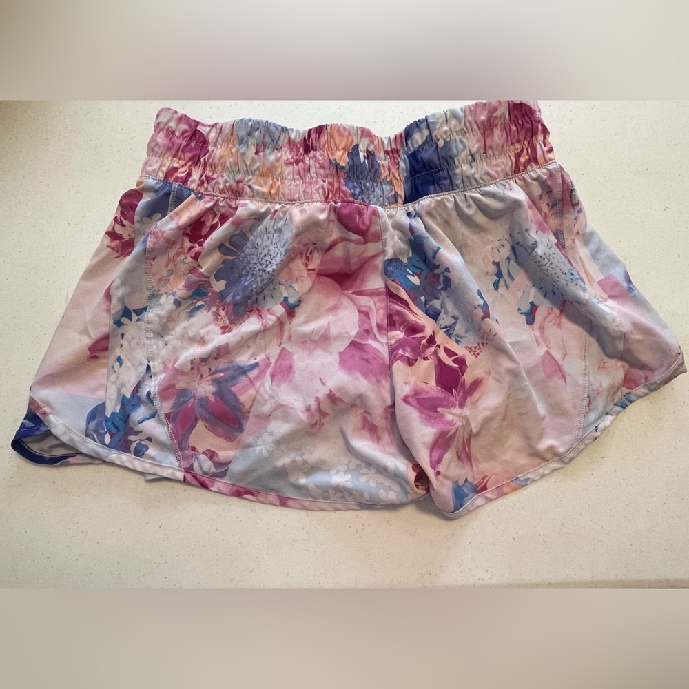 Avia Shorts, Women's Size XL16-18, Pink/Blue w Lining/Pants Rt Side Zip Pocket